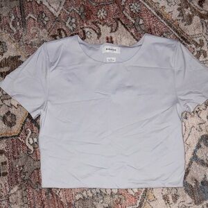 Babaton Light Gray Short Sleeve Tee